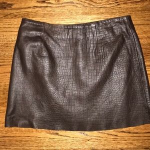 Leather Express skirt